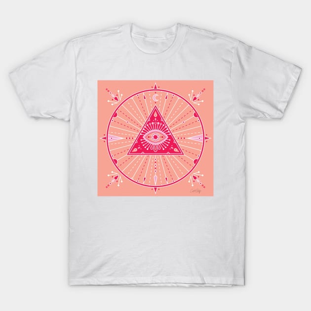 Evil Eye Mandala T-Shirt by CatCoq